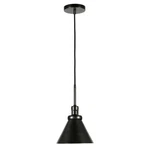 Meyer&cross Zeno 1-LIGHT Blackened Steel Pendant With Metal Shade. Fixed Price $34.95.