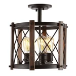 Jonathan JYL7502A Ferme 14" 3-LIGHT Iron Rustic Farmhouse Led Flush Mount, .... Fixed Price $174.91.