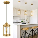 Osimir Brushed Gold Pendant Lights Kitchen Island, 1-LIGHT Modern Brass Mini .... Fixed Price $102.51.