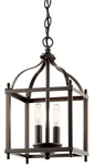 Kichler Larkin 2-LIGHT Olde Bronze Candlestick Cage Mini Pendant Hanging. Fixed Price $56.95.