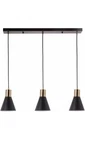 Jonathan Y Pendant Light 33.5" Linear Cone Shade Black/brass Gold Accent Fixture. Fixed Price $89.10.