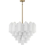 Crystorama ADD-312-AG-WH Addis Chandelier Aged Brass. Fixed Price $2198.00.