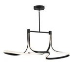 ET2 Lighting Serpentine 1 Led Semi Flush Mount, Black E30660-BK. Fixed Price $382.40.