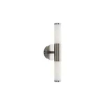 Eglo Palmera 2-LIGHT Satin Nickel Led Vanity W/etched Glass Shades. Fixed Price $44.95.