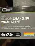 Commercial Electric 1-PACK 4 Ft. Brushed Nickel Decorative End Caps 5250 Lumens. Fixed Price $35.00.
