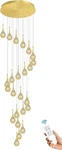 Flashing God Crystal Bubble Chandelier 25-LIGHTS Gold. Fixed Price $250.00.