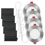 Globe Electric Ultra Slim Led Integrated Recessed Lighting Kit 4-PACK 9 Watts. Fixed Price $130.33.