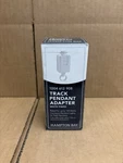 Hampton Bay Track Pendant Adapter White Finish. Fixed Price $11.99.