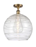 Innovations Lighting 516-1C-17-14 Athens Semi-flush Deco Brushed Brass. Fixed Price $321.20.