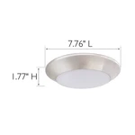 Prescott Ceiling Disk Light Satin Nickel Led Included. Fixed Price $43.29.
