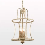 French Country Lantern Chandelier 4-LIGHT Distressed White Pendant Fixture. Fixed Price $149.99.