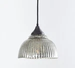 Pottery Barn Bridget Mercury Glass Dome Pendant Light Indoor. Fixed Price $150.00.