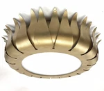 Crystorama Lighting Broche Flush-mount Ceiling Light, Sun Fixture Antique Gold. Fixed Price $99.99.