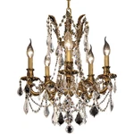 Elegant Lighting 9205D18FG/RC Rosalia Mini Chandelier French Gold. Fixed Price $1064.00.