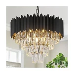 Modern Crystal Chandeliers Black 20" Round For Dining Room 9 Ligh.... Fixed Price $242.45.