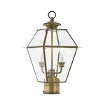 Livex Lighting 2284-01 Westover 2-LIGHT Outdoor Post Head, Antique Brass, 16..... Fixed Price $285.58.