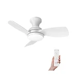 Consciot Ceiling Fan, With Lights Remote Control, White Low Profi.... Fixed Price $136.76.