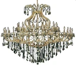 Maria Theresa 72" 49 Light Foyer Crystal Chandelier Silver Shade -gold. Fixed Price $5887.50.