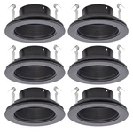 Procuru 6-PACK 4INCHES Recessed Can Light Metal Trim With Step Baff.... Fixed Price $63.38.