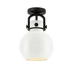 Innovations Lighting 410-1F-15-8 Newton Sphere Flush Black. Fixed Price $286.00.