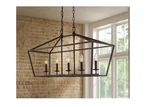Home Decorators Weyburn 36" 5-LIGHT Bronze Farmhouse Linear Chandelier Caged. Fixed Price $119.92.