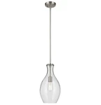 Kichler 42047NICS Everly 1 Light Brushed Nickel Pendant New Complete. Fixed Price $117.60.