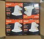 4, Halo CEZ6125GU24WBICAT Lampbased Direct Mount Recessed Light Canless Ez-trim. Fixed Price $55.00.