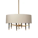 Dainolite Langford Light Chandelier, Cream Shade, Bronze LAN-246C-VB-CRM. Fixed Price $839.99.