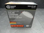 Commercial Electric 6IN Ultra Slim Dimmable Led Color Changing Kit Lot Of 4. Fixed Price $15.99.