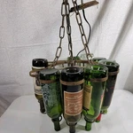 Wine Bottles Ceiling Hanging Lamp Chandelier Cafe Bar Lighting 12. Fixed Price $100.00.