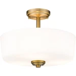 Z-lite Light Semi Flush Mount 220SF3-HBR, Brass Medium. Fixed Price $307.92.