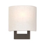 Livex Lighting Hayworth 1 Wall Sconce Bronze, 8"W 9.5"H 42420-07. Fixed Price $125.96.