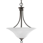 Progress Lighting 3-LIGHT Foyer 18-INCH Diameter X 24-INCH Height, Bronze. Fixed Price $178.99.