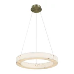 Justice Lumenaria Medley Led 24" Ring Pendant, Br/faux Alabaster FAL-8222-BRSS. Fixed Price $878.00.