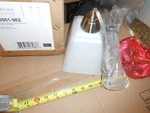 Generation Lighting, Parkfield Mini Pendant Brushed Nickle, Etched Glass.. Fixed Price $15.00.