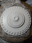 Ekena Millwork 23 1/2"OD X 1/4"P Lyon Ceiling Medallion - Frost White. Fixed Price $75.00.