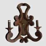 Elk Lighting Brown San Sebastian Spanish Antiquewood Two-light Wall Sconce. Fixed Price $125.28.