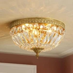 Rrtyo Averee 13 3-LIGHT Brass Crystal Flush Mount Ceiling Fixture. Fixed Price $187.64.