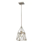 Z-lite Tressle 1 Light Mini Pendant, Antique Silver, 447MP-AS. Fixed Price $89.99.