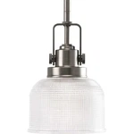 Progress Lighting P5173-81 Archie-one Pendant, Antique Nickel Finish Wi.... Fixed Price $92.70.