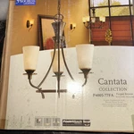 Progress Lighting Cantata Collection Forged Bronze 3-LIGHT P4005-77FA Lot 0990. Fixed Price $50.00.