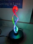 Lumisource Plasma Glass Sculptured Electra Art Lamp. Fixed Price $100.00.