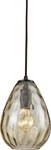 Elk Lighting 10780/1 Fixture Champagne-plated Water Glass Pendant Hanging. Fixed Price $62.56.