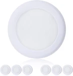 6PACK Dimmable Led Surface Mount Downlight, 15W Low Profile Ceiling Fixtur. Fixed Price $55.99.