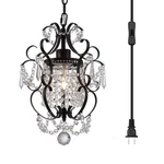 Plug Mini Bronze Chandeliers 1 Light Elegant Crystal.... Fixed Price $68.27.