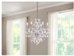 Hampton Bay HM-21022402 Maria Theresa 6-LIGHT Chrome W/clear Acrylic Chandelier. Fixed Price $104.30.