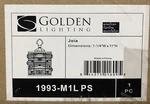 Golden Lighting 1993-M1L Joia 7-1/4"W Mini Pendant Silver. Fixed Price $99.95.
