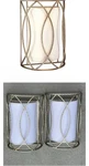 Lot Of Pieces Troy Lighting Sausalito Wall Sconce 2-LIGHT Silver Gold 10L. Fixed Price $165.00.