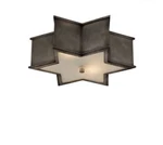 Visual Comfort Alexa Hampton Sophia 17 Flush Mount In Gun Metal With Frosted. Fixed Price $800.00.