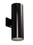 Lot Of 2 Progress Lighting Cylinder 6 In. Black Modern Outdoor Led Wall Lantern. Fixed Price $105.00.